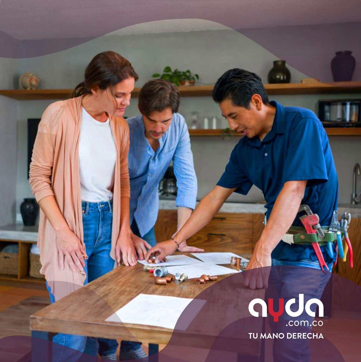 Planeación para remodelación de cocina por AYDA