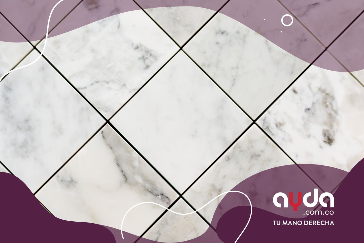 Un piso de cerámica en la que se usó una calculadora de piso por m2