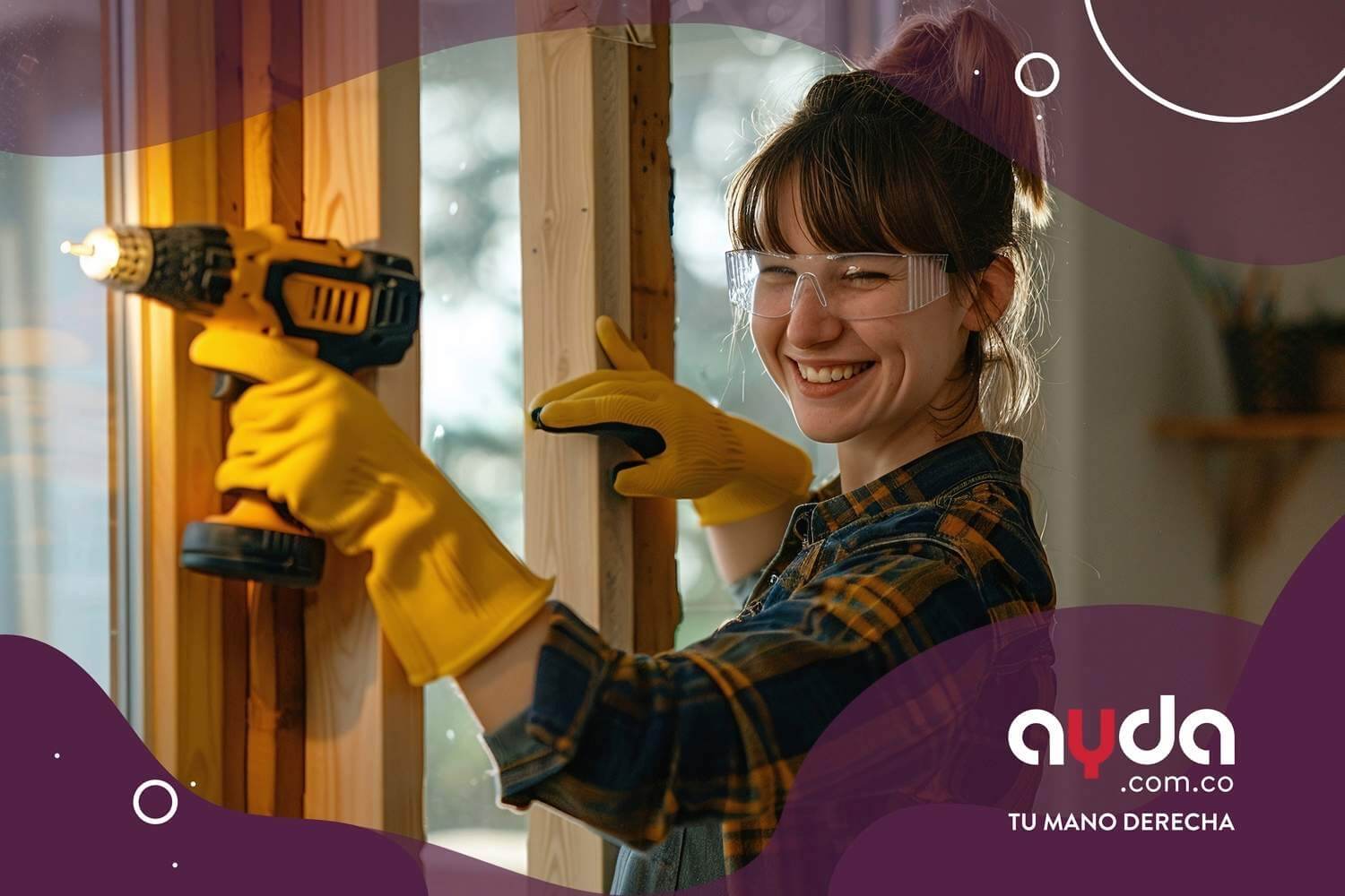 Ejemplo de cómo arreglar una puerta de madera en casa